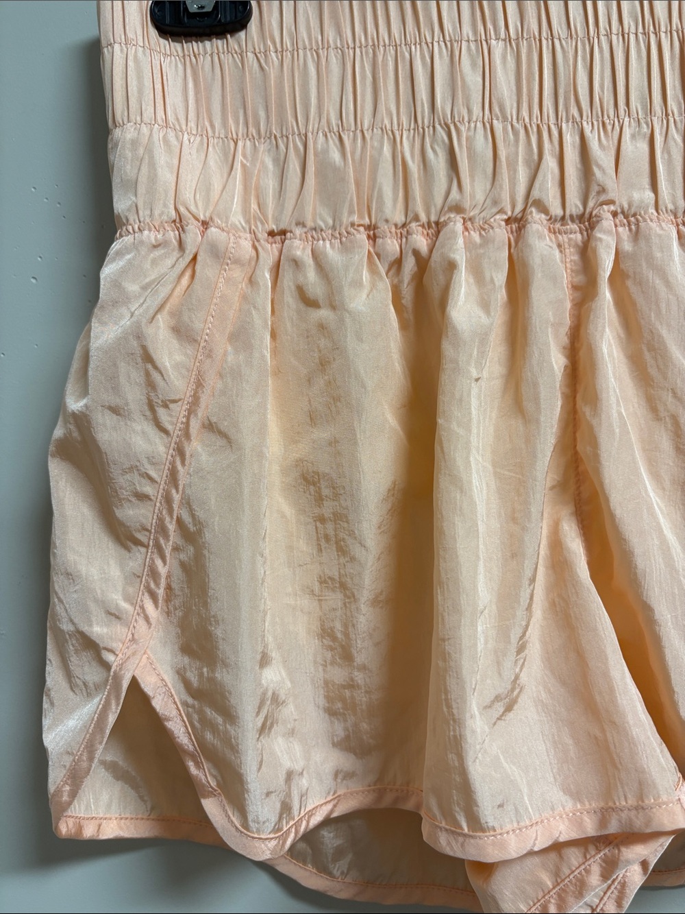 FP Movement by Free People Peach Scallop-Hem Athletic Shorts - Picture 2 of 6